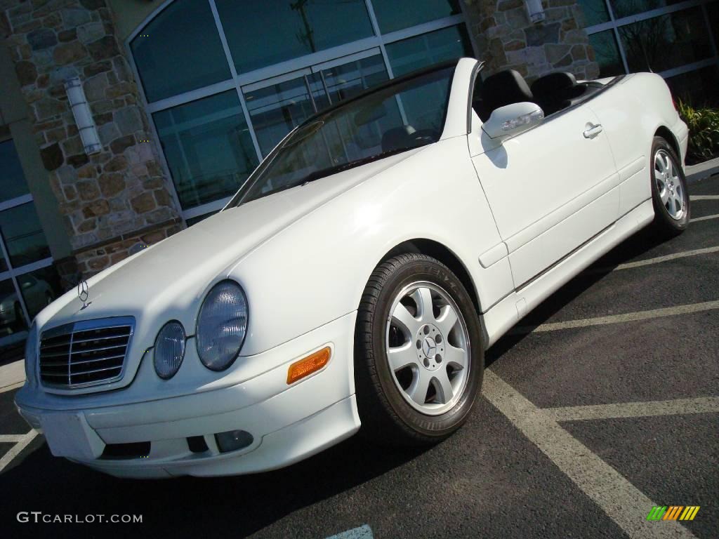 2002 CLK 320 Cabriolet - Alabaster White / Charcoal photo #3