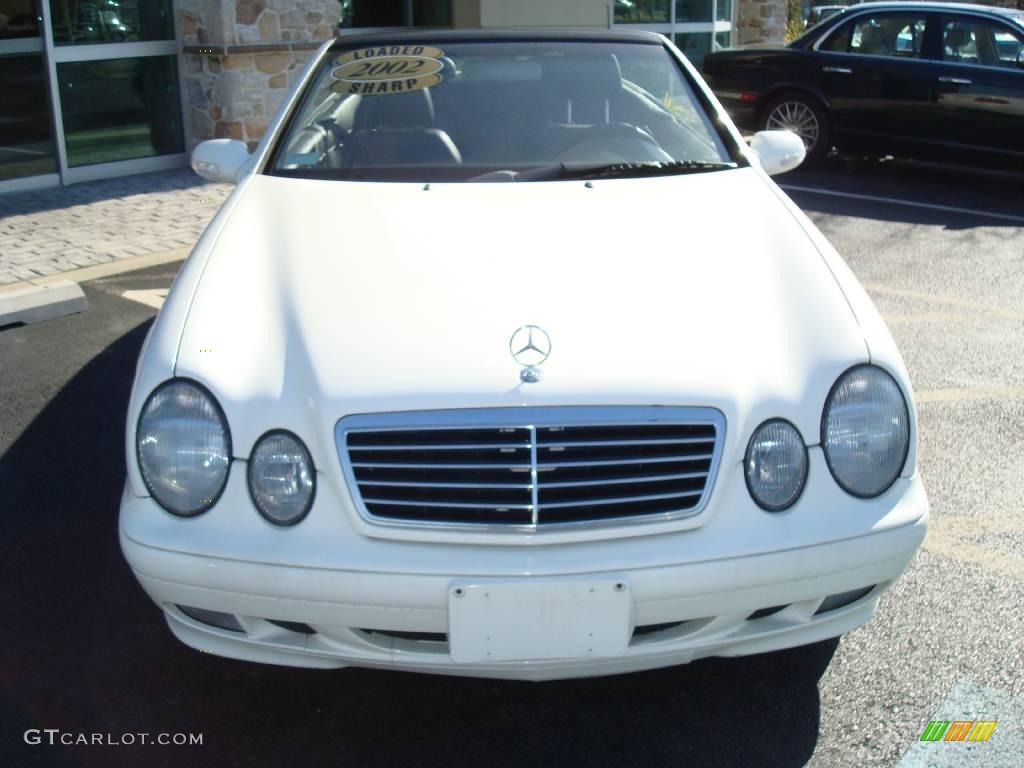 2002 CLK 320 Cabriolet - Alabaster White / Charcoal photo #4