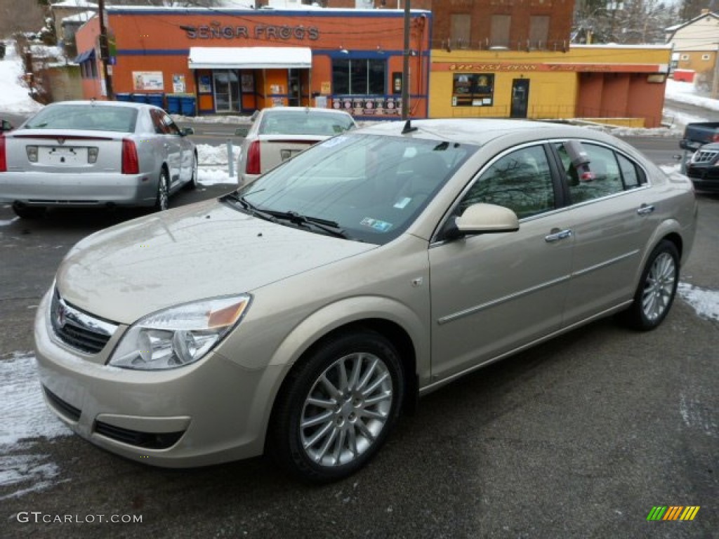 2009 Aura XR V6 - Gold Mist Metallic / Tan photo #1