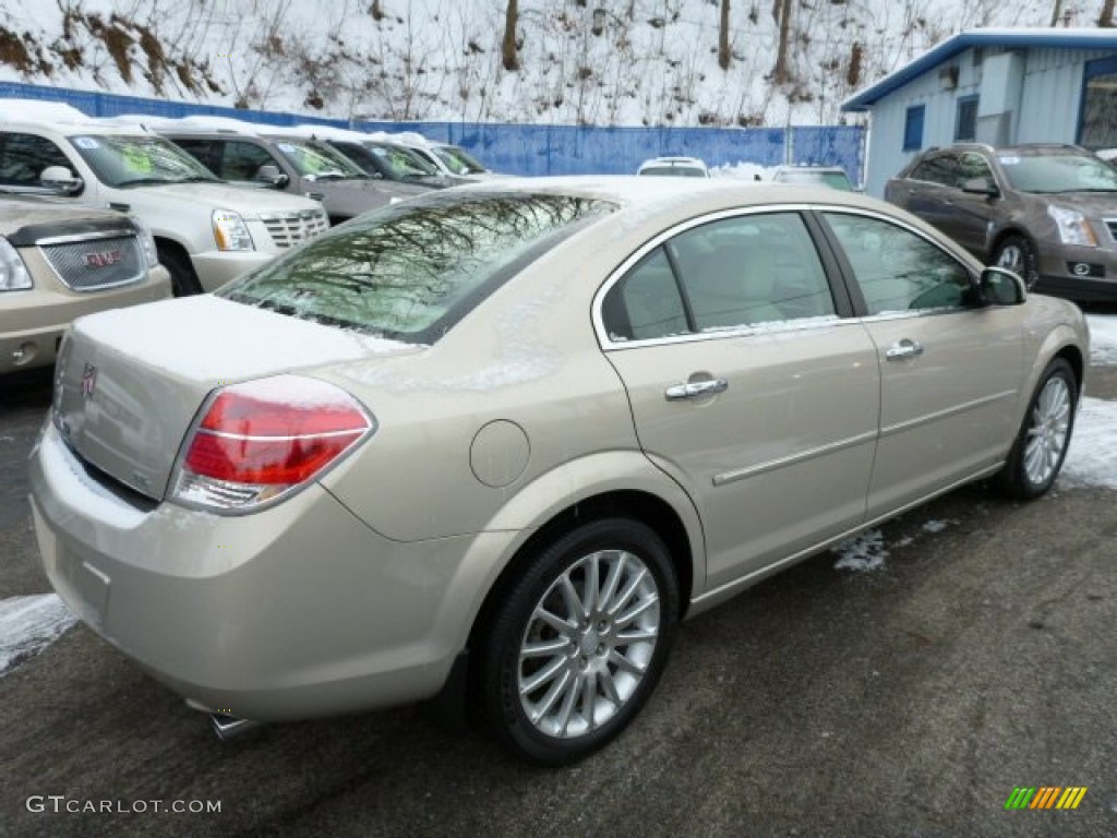 2009 Aura XR V6 - Gold Mist Metallic / Tan photo #5