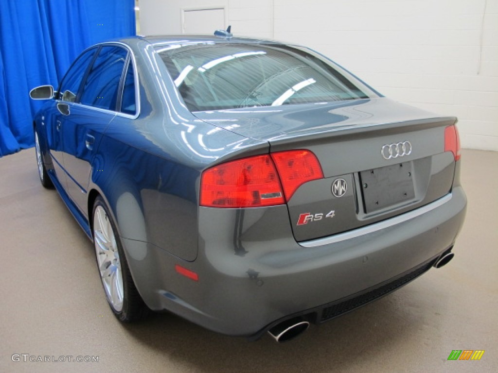 2007 RS4 4.2 quattro Sedan - Daytona Grey Pearl Effect / Black photo #5