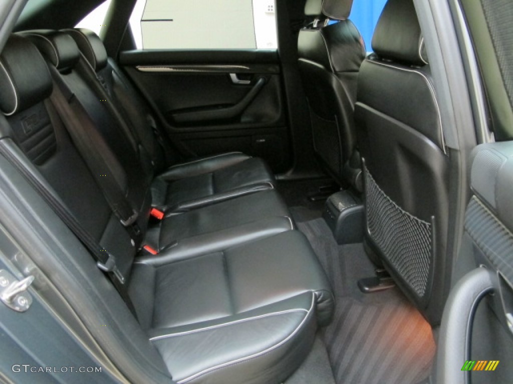 2007 Audi RS4 4.2 quattro Sedan Rear Seat Photo #75346504