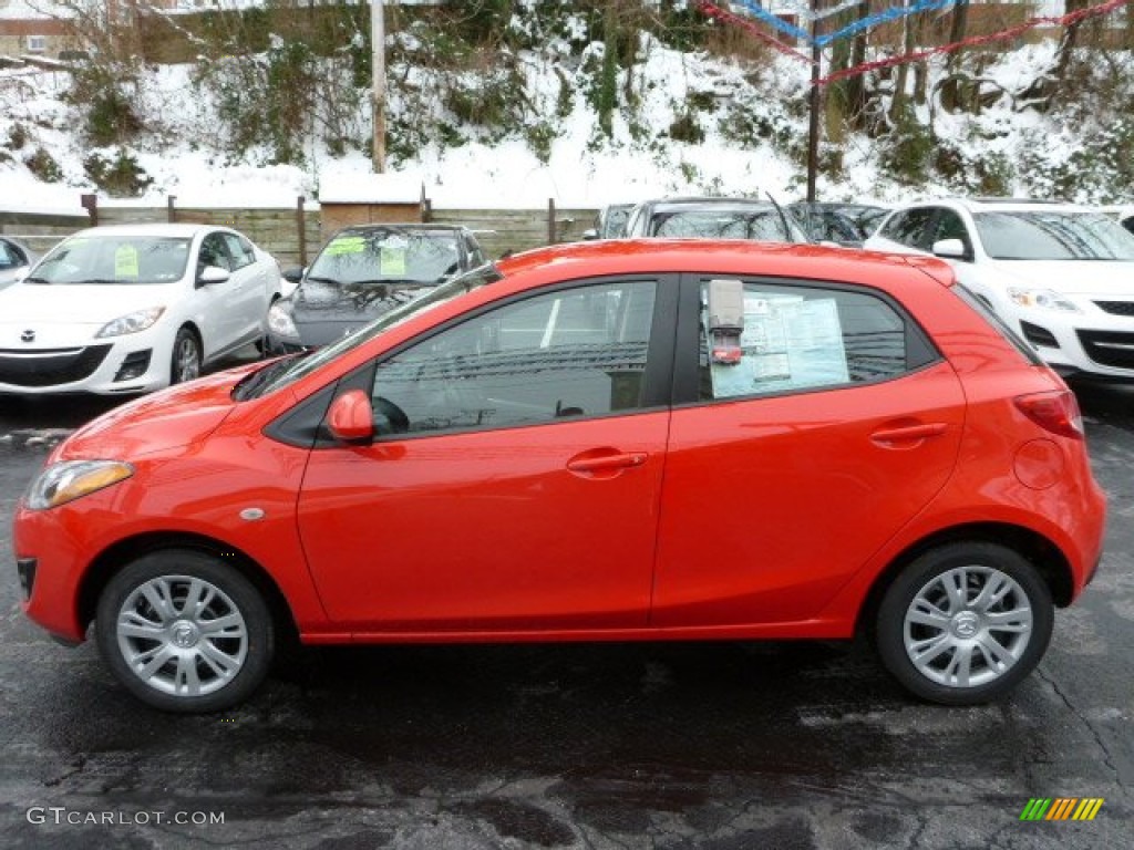 True Red 2013 Mazda MAZDA2 Sport Exterior Photo #75346796