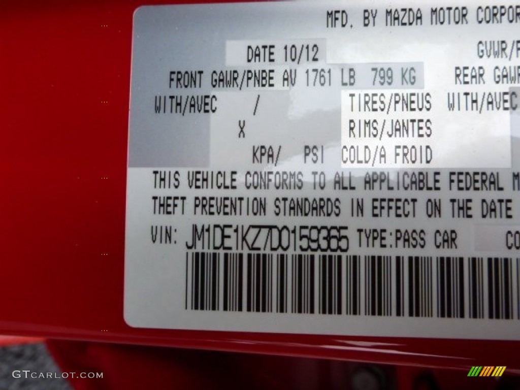 2013 MAZDA2 Sport - True Red / Black photo #18