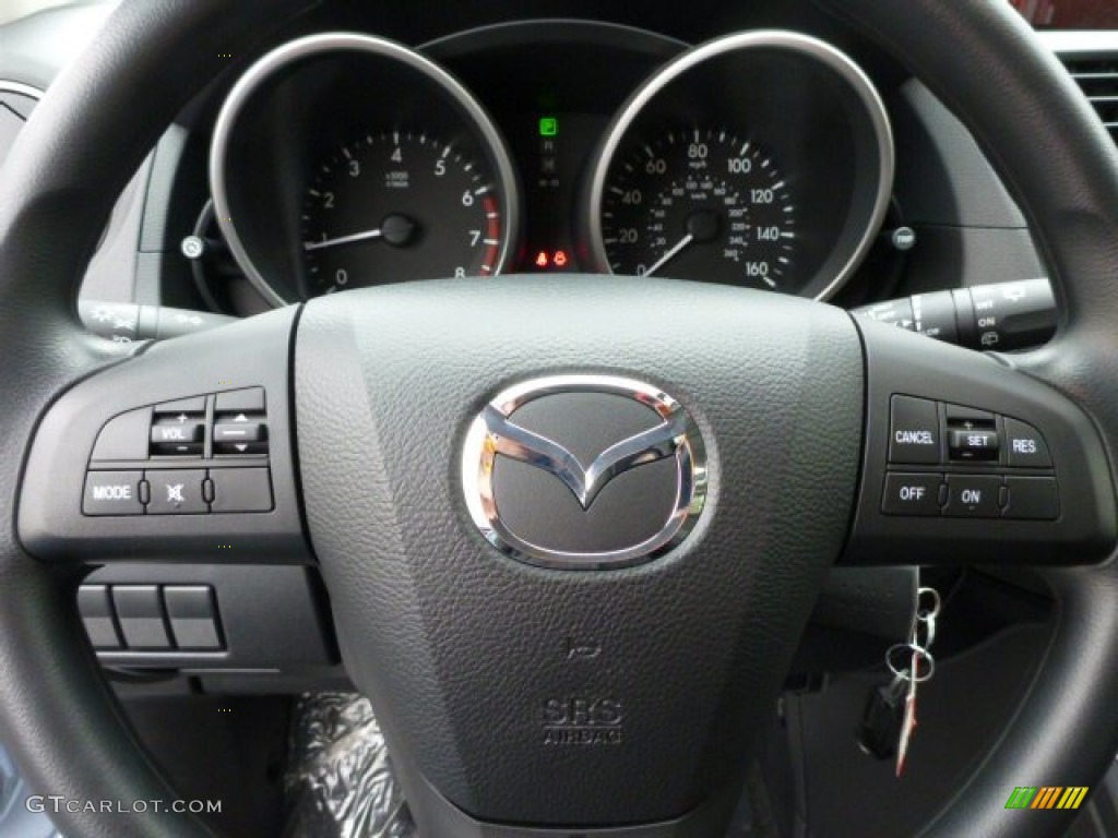 2013 Mazda MAZDA5 Sport Black Steering Wheel Photo #75347263