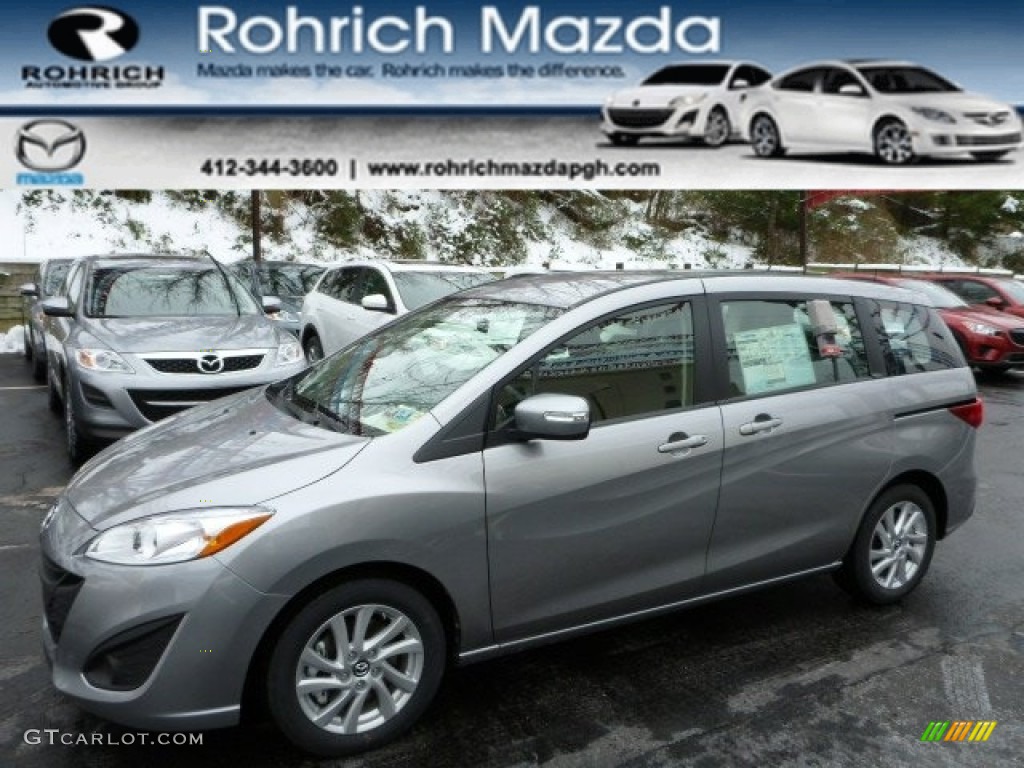 2013 MAZDA5 Sport - Liquid Silver Metallic / Black photo #1