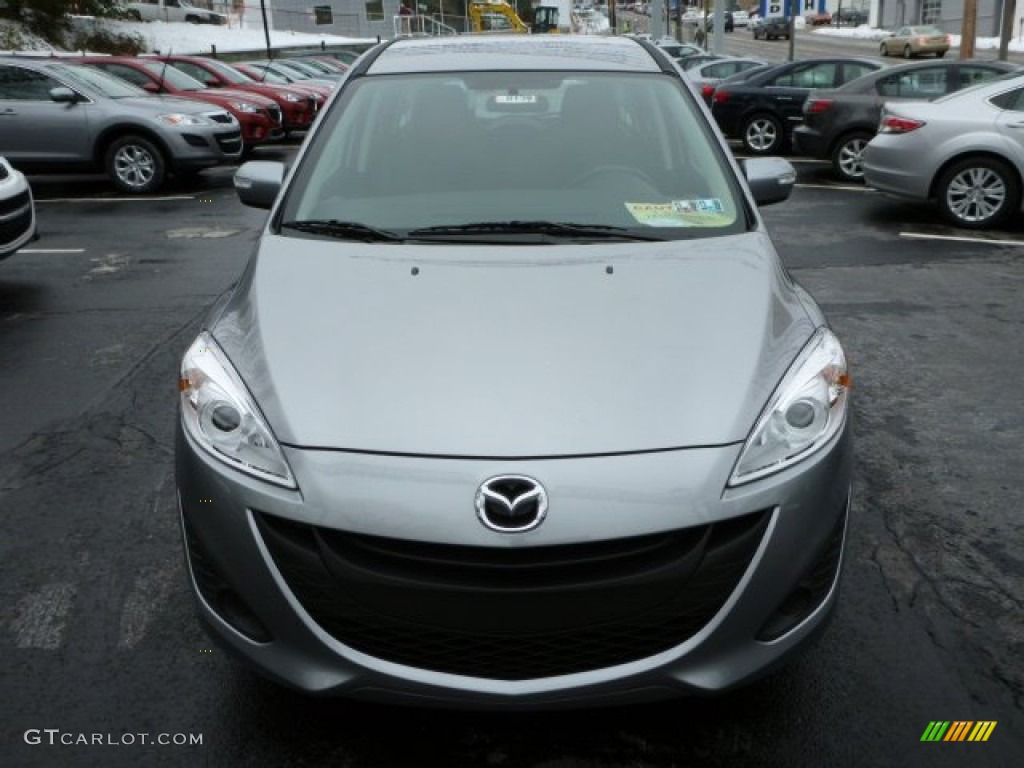 2013 MAZDA5 Sport - Liquid Silver Metallic / Black photo #8