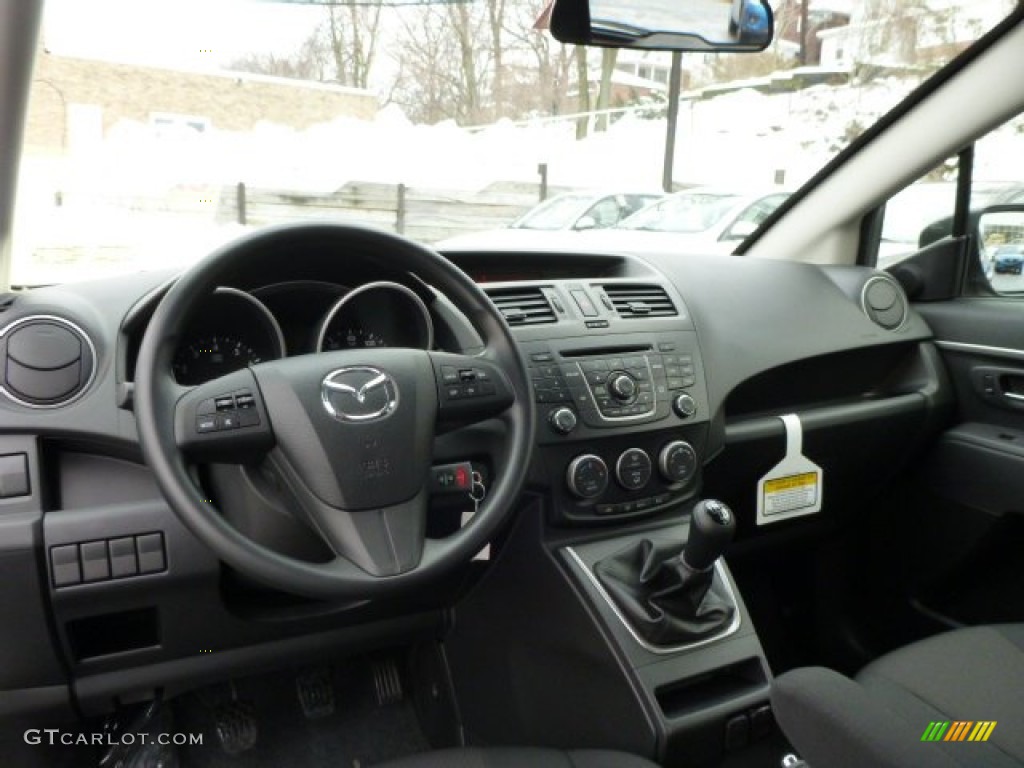 2013 MAZDA5 Sport - Liquid Silver Metallic / Black photo #12