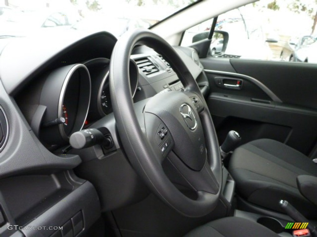 2013 MAZDA5 Sport - Liquid Silver Metallic / Black photo #15