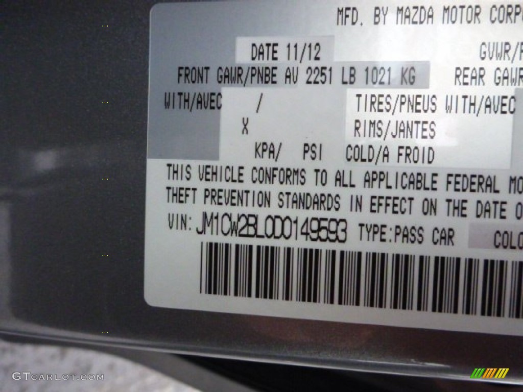 2013 MAZDA5 Sport - Liquid Silver Metallic / Black photo #16