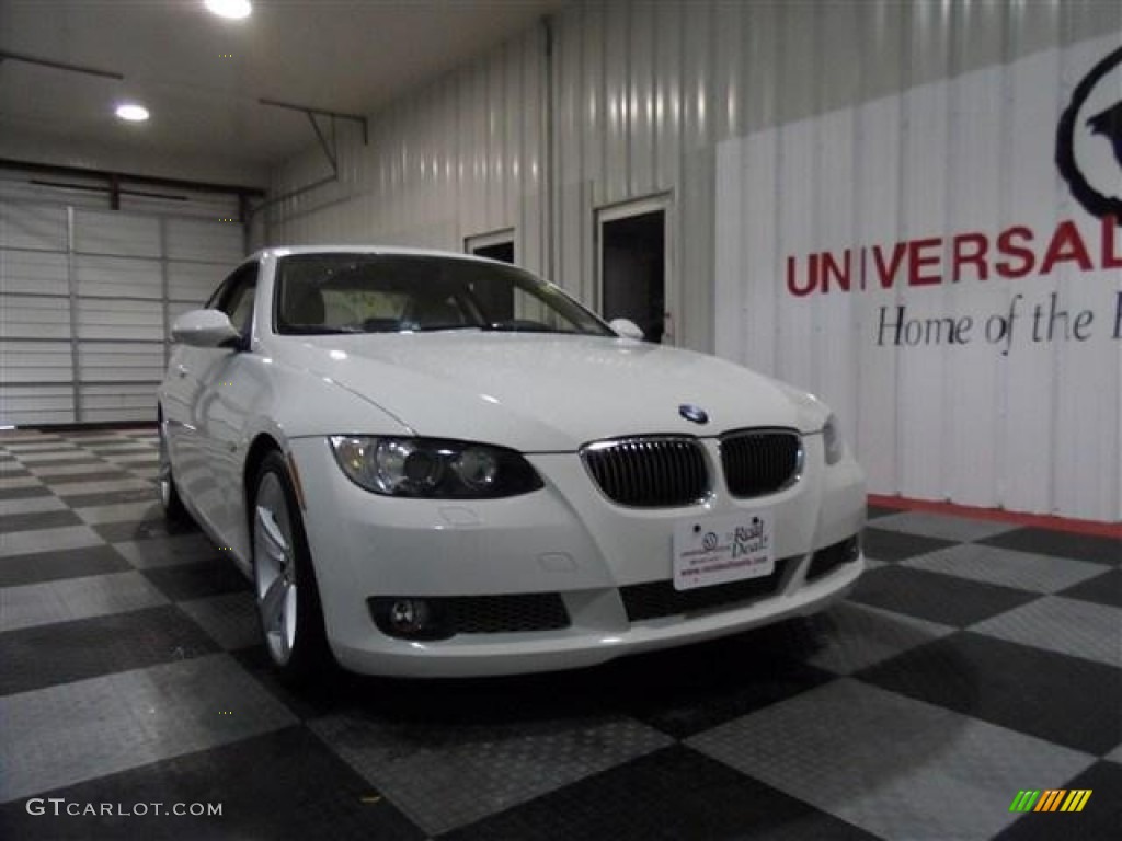 2008 3 Series 335i Coupe - Alpine White / Cream Beige photo #2