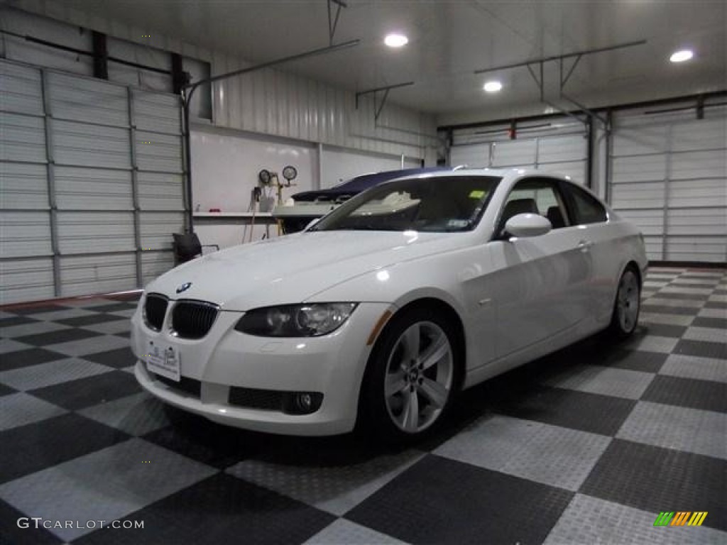 2008 3 Series 335i Coupe - Alpine White / Cream Beige photo #3