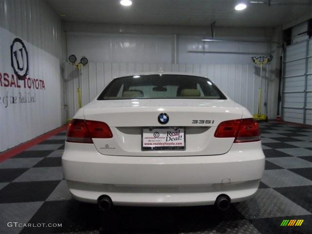 2008 3 Series 335i Coupe - Alpine White / Cream Beige photo #6