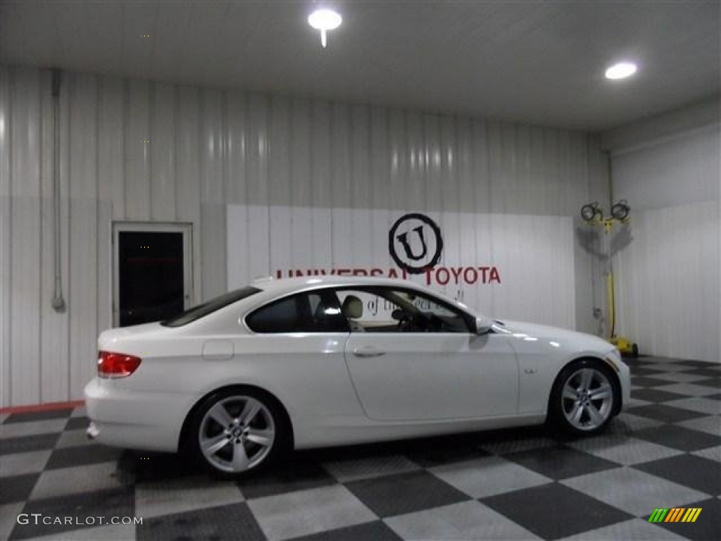 2008 3 Series 335i Coupe - Alpine White / Cream Beige photo #7