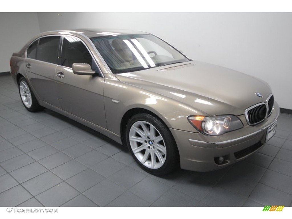 2006 7 Series 750Li Sedan - Kalahari Beige Metallic / Dark Beige/Beige III photo #9