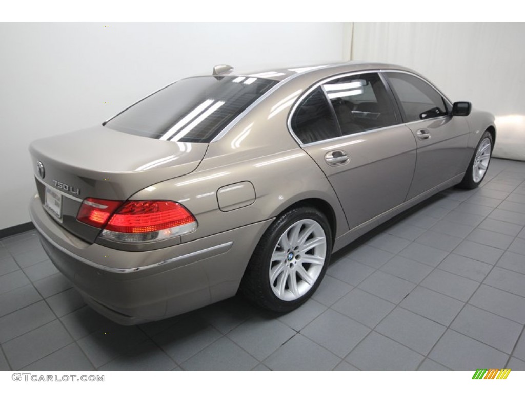 2006 7 Series 750Li Sedan - Kalahari Beige Metallic / Dark Beige/Beige III photo #11