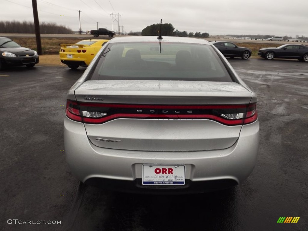 2013 Dart SE - Bright Silver Metallic / Black photo #6