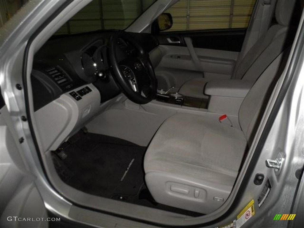 2012 Highlander V6 - Classic Silver Metallic / Ash photo #10