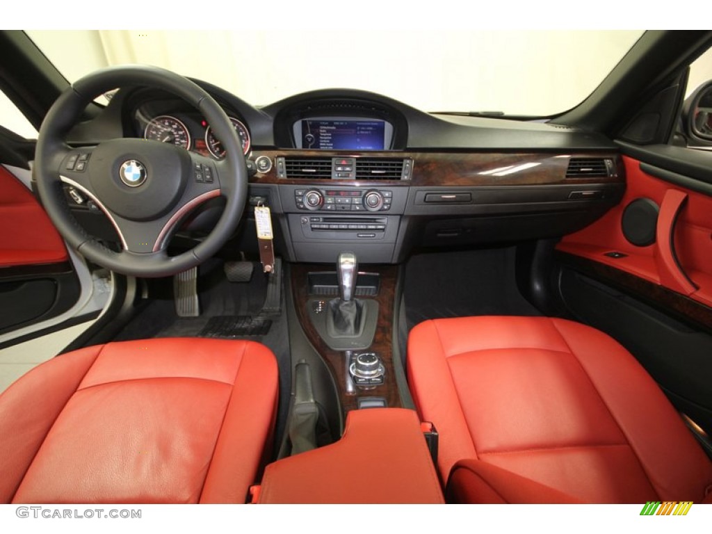 2011 3 Series 328i Convertible - Alpine White / Coral Red/Black Dakota Leather photo #4