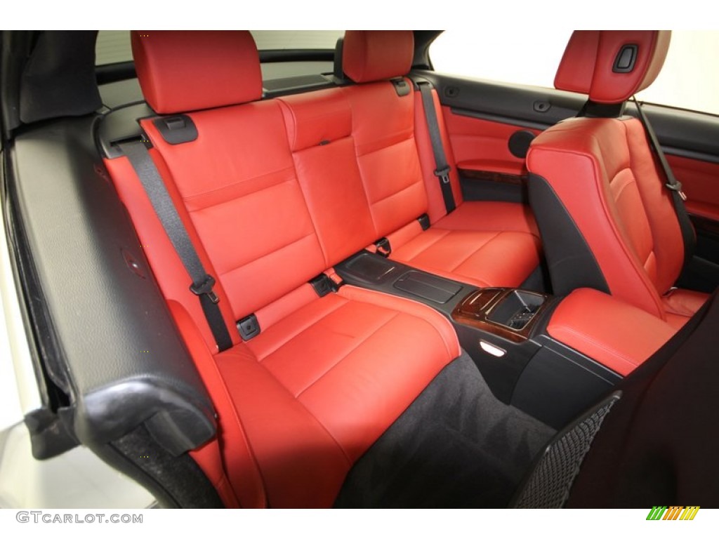 2011 3 Series 328i Convertible - Alpine White / Coral Red/Black Dakota Leather photo #32