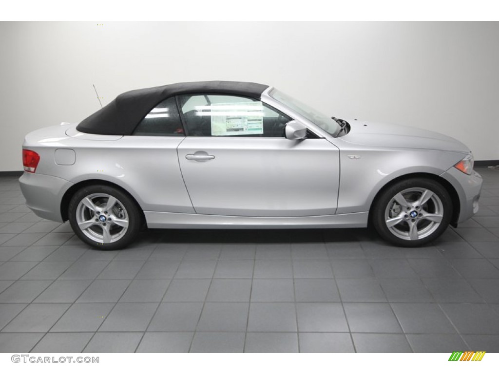 Titanium Silver Metallic 2013 BMW 1 Series 128i Convertible Exterior Photo #75352697