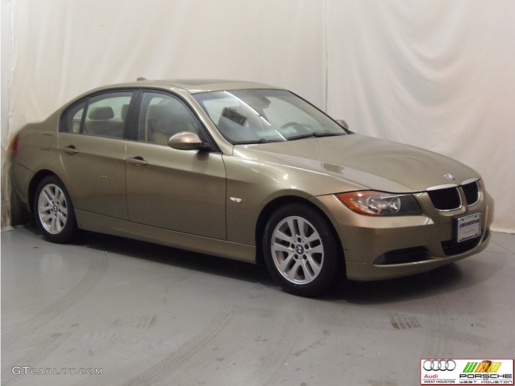 2007 3 Series 328i Sedan - Sonora Metallic / Beige photo #3