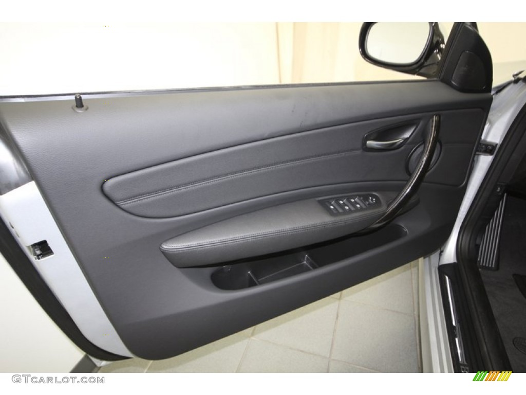 2013 BMW 1 Series 128i Convertible Black Door Panel Photo #75352763
