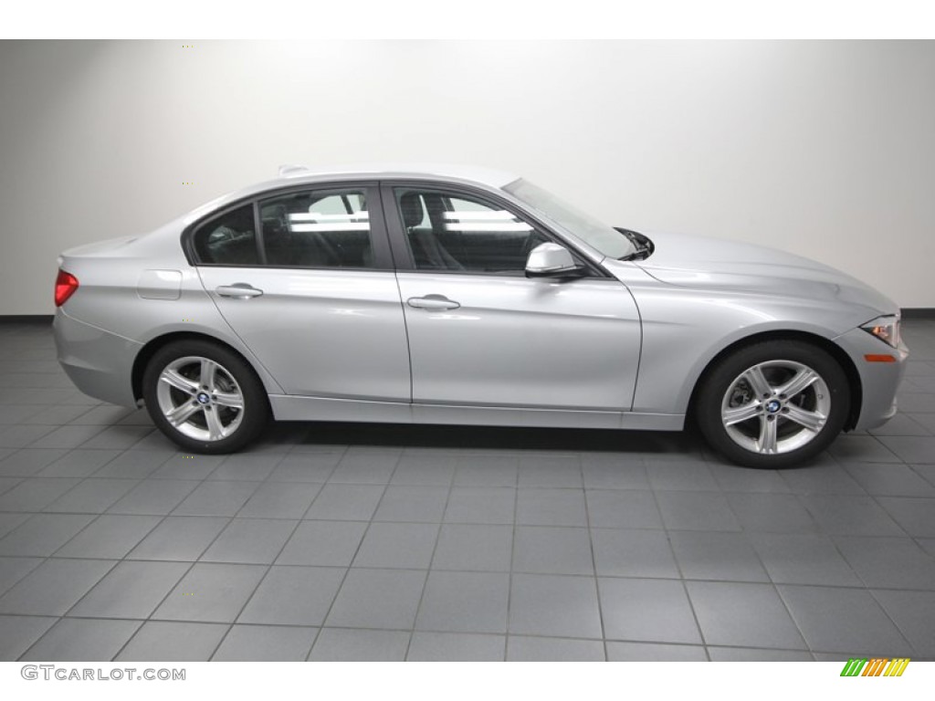 2013 3 Series 328i Sedan - Glacier Silver Metallic / Black photo #2