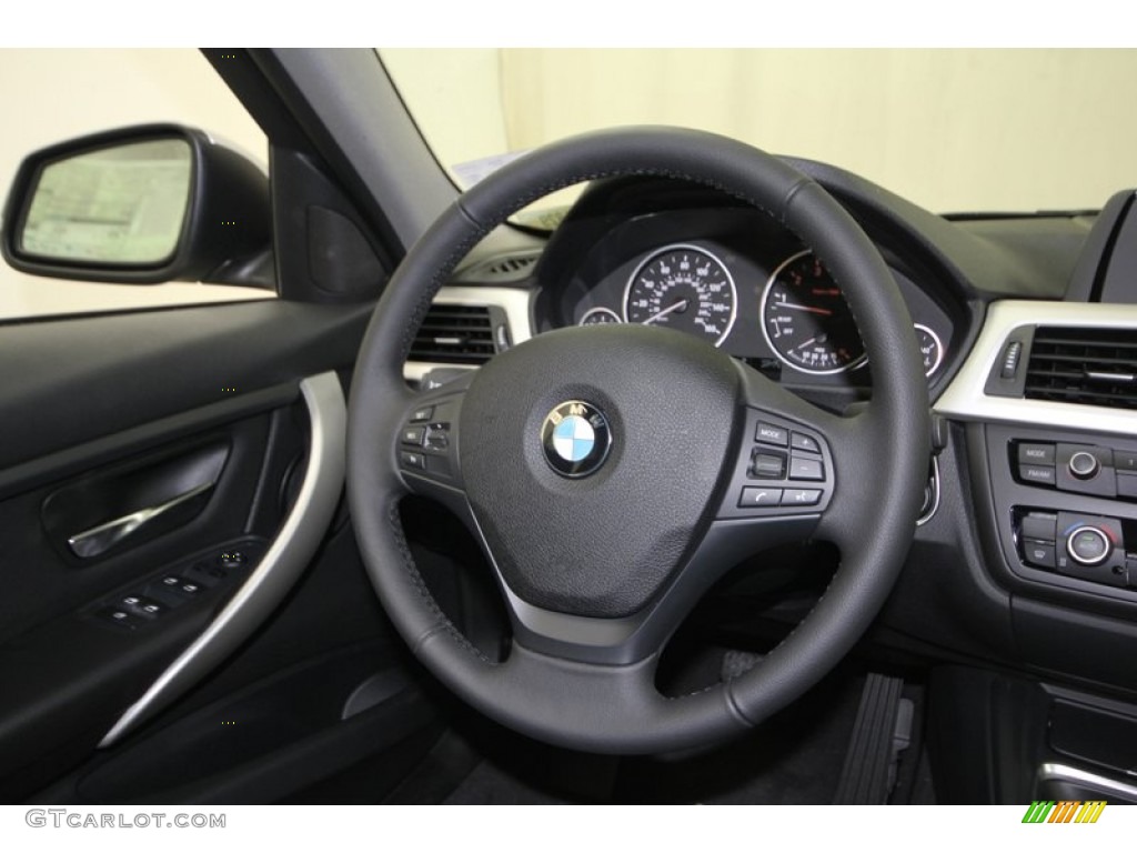 2013 3 Series 328i Sedan - Glacier Silver Metallic / Black photo #26
