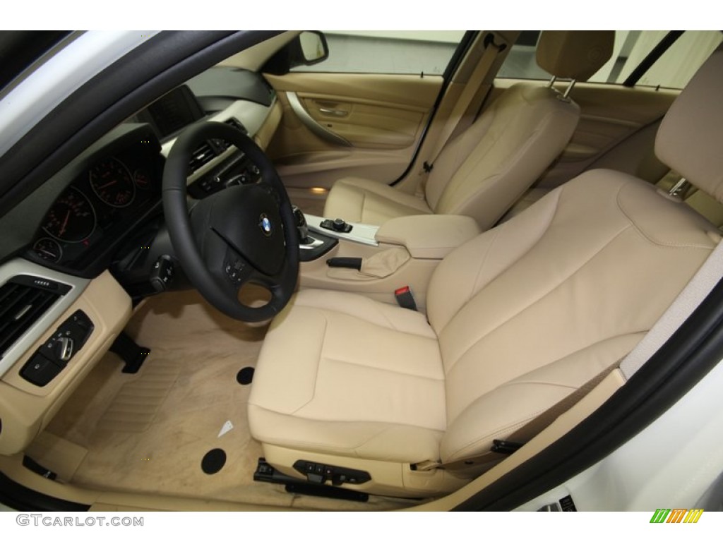 2013 3 Series 328i Sedan - Alpine White / Venetian Beige photo #3