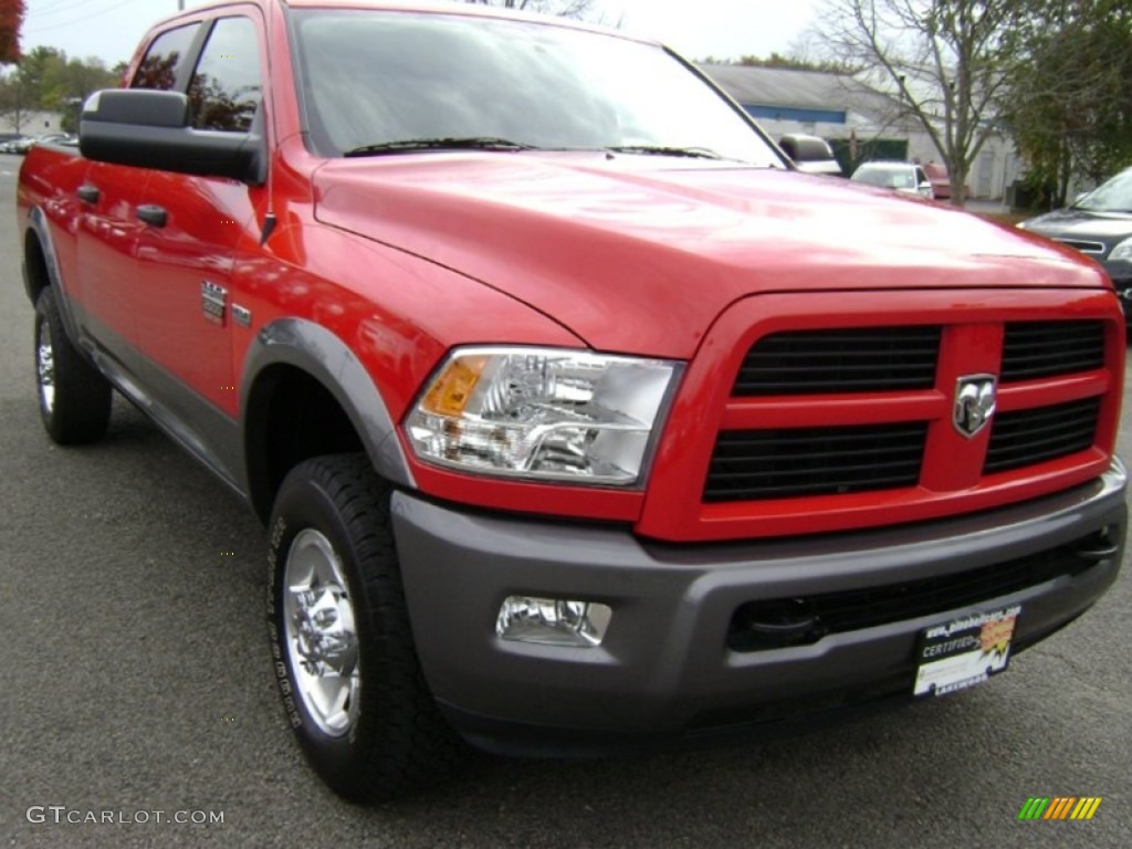 2012 Ram 2500 HD SLT Outdoorsman Crew Cab 4x4 - Bright Red / Dark Slate/Medium Graystone photo #3