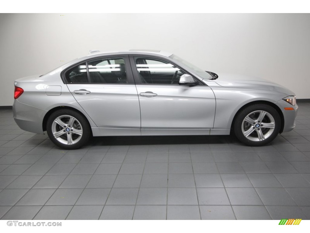 2013 3 Series 328i Sedan - Glacier Silver Metallic / Black photo #2