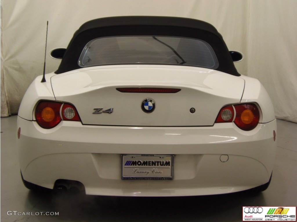 2003 Z4 3.0i Roadster - Alpine White / Red photo #17