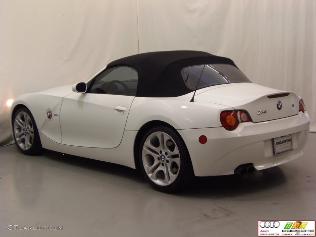 2003 Z4 3.0i Roadster - Alpine White / Red photo #18