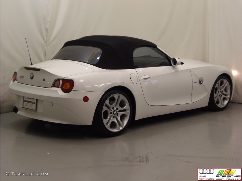 2003 Z4 3.0i Roadster - Alpine White / Red photo #19