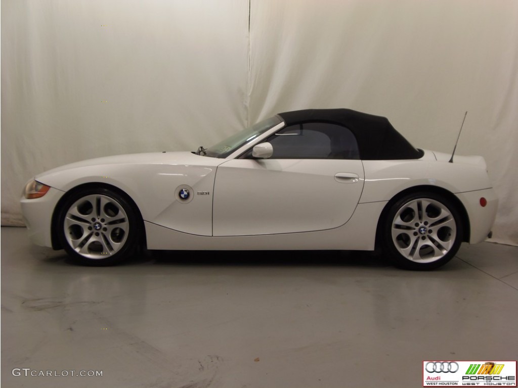 2003 Z4 3.0i Roadster - Alpine White / Red photo #21