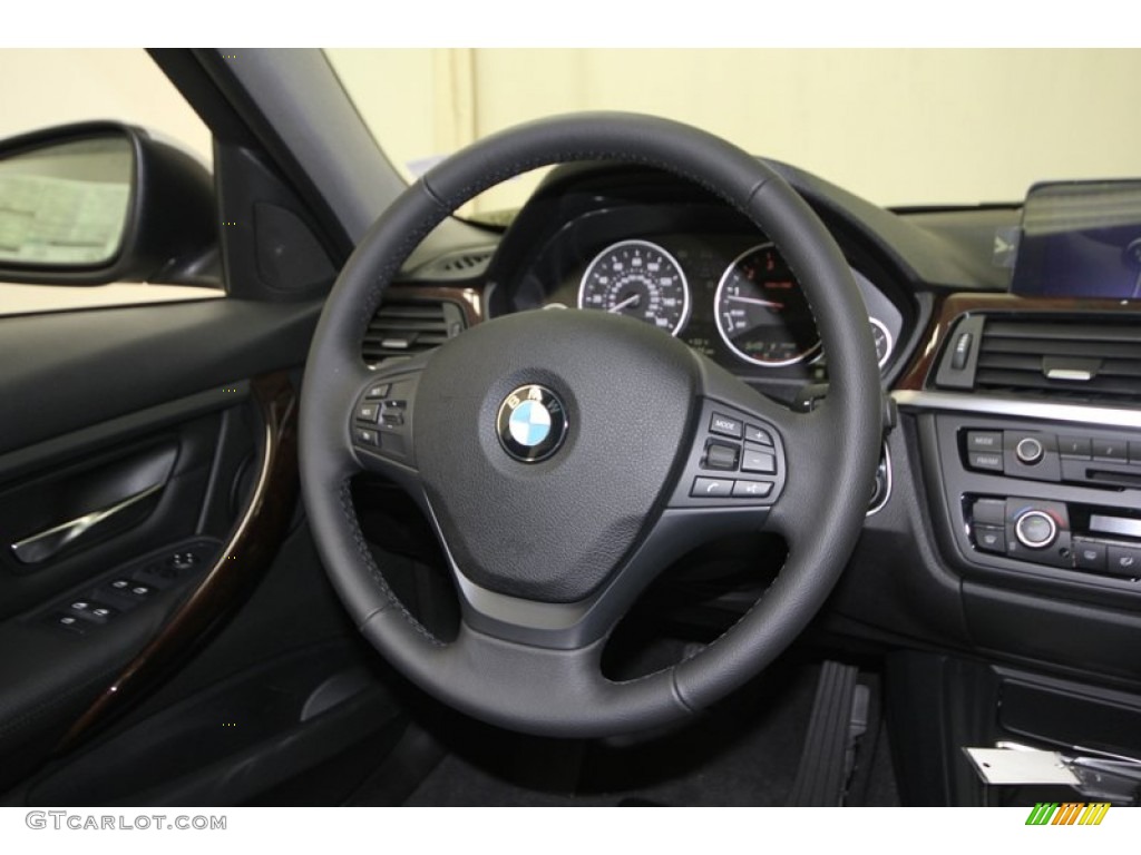2013 3 Series 328i Sedan - Glacier Silver Metallic / Black photo #26