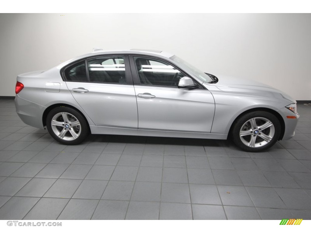 2013 3 Series 328i Sedan - Glacier Silver Metallic / Black photo #2
