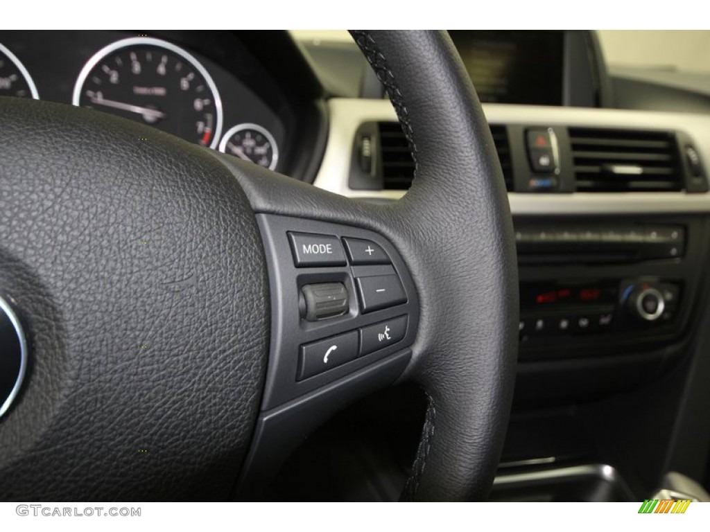 2013 3 Series 328i Sedan - Glacier Silver Metallic / Black photo #22