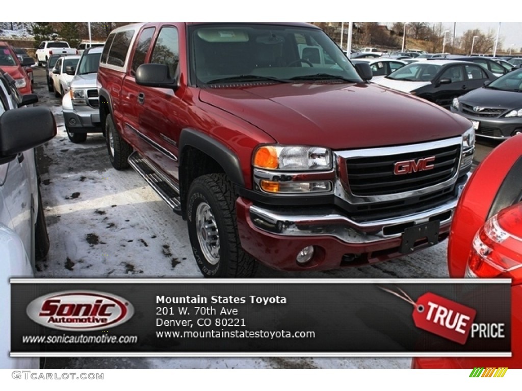 2007 Sierra 2500HD Classic SLE Extended Cab 4x4 - Sport Red Metallic / Dark Charcoal photo #1