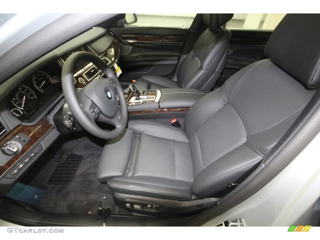 Black Interior 2013 BMW 7 Series 750i Sedan Photo #75355807