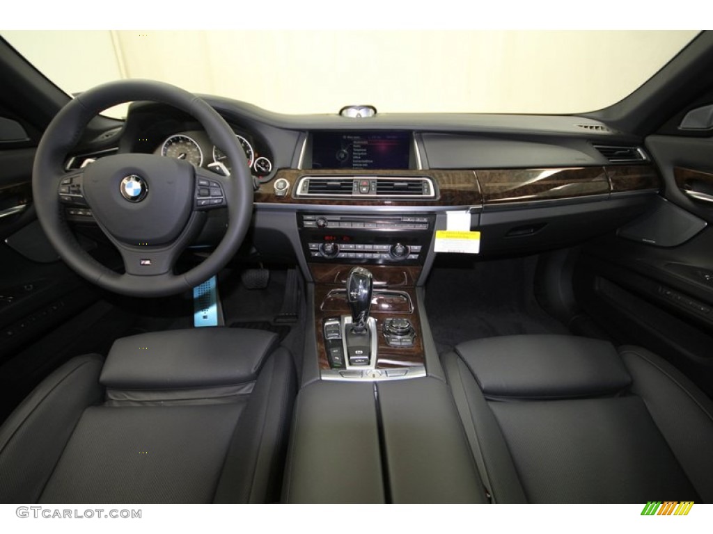 2013 BMW 7 Series 750i Sedan Black Dashboard Photo #75355810
