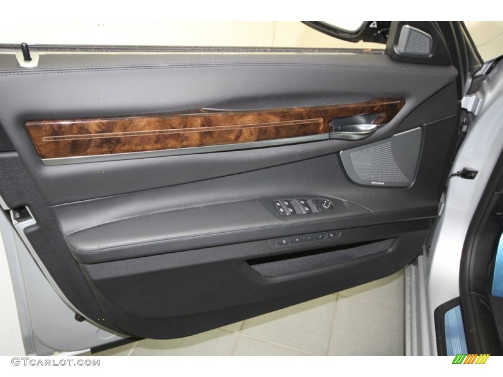 2013 BMW 7 Series 750i Sedan Black Door Panel Photo #75355846