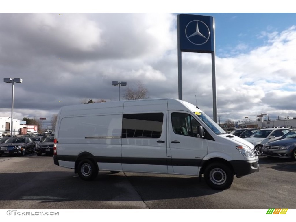 2012 Sprinter 2500 High Roof Crew Van - Arctic White / Lima Black Fabric photo #1