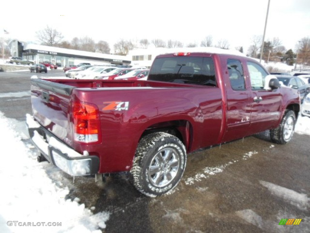2013 Sierra 1500 SLE Extended Cab 4x4 - Sonoma Red Metallic / Ebony photo #6