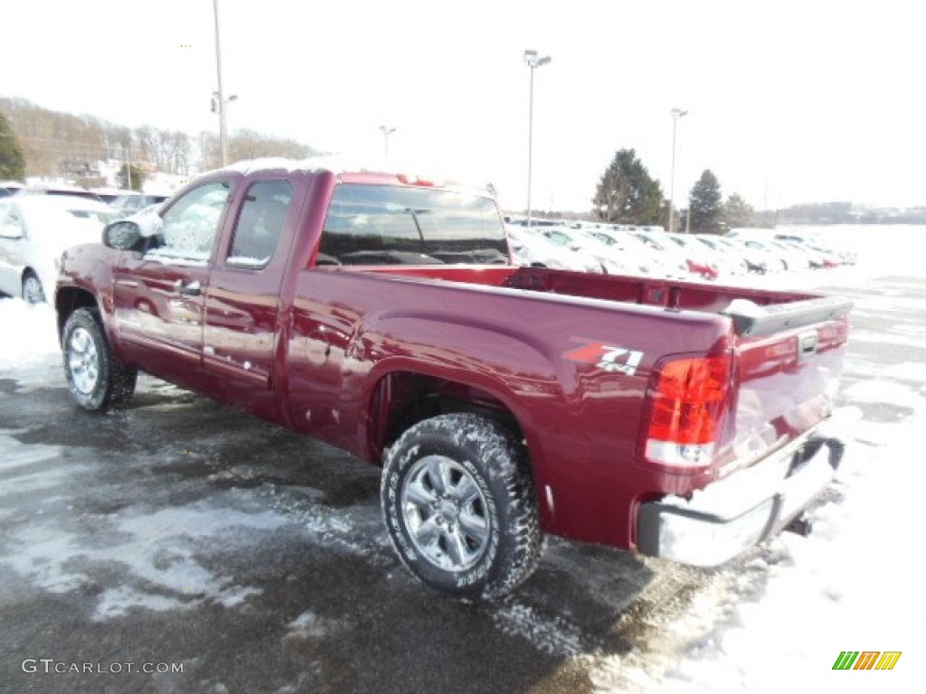 2013 Sierra 1500 SLE Extended Cab 4x4 - Sonoma Red Metallic / Ebony photo #8