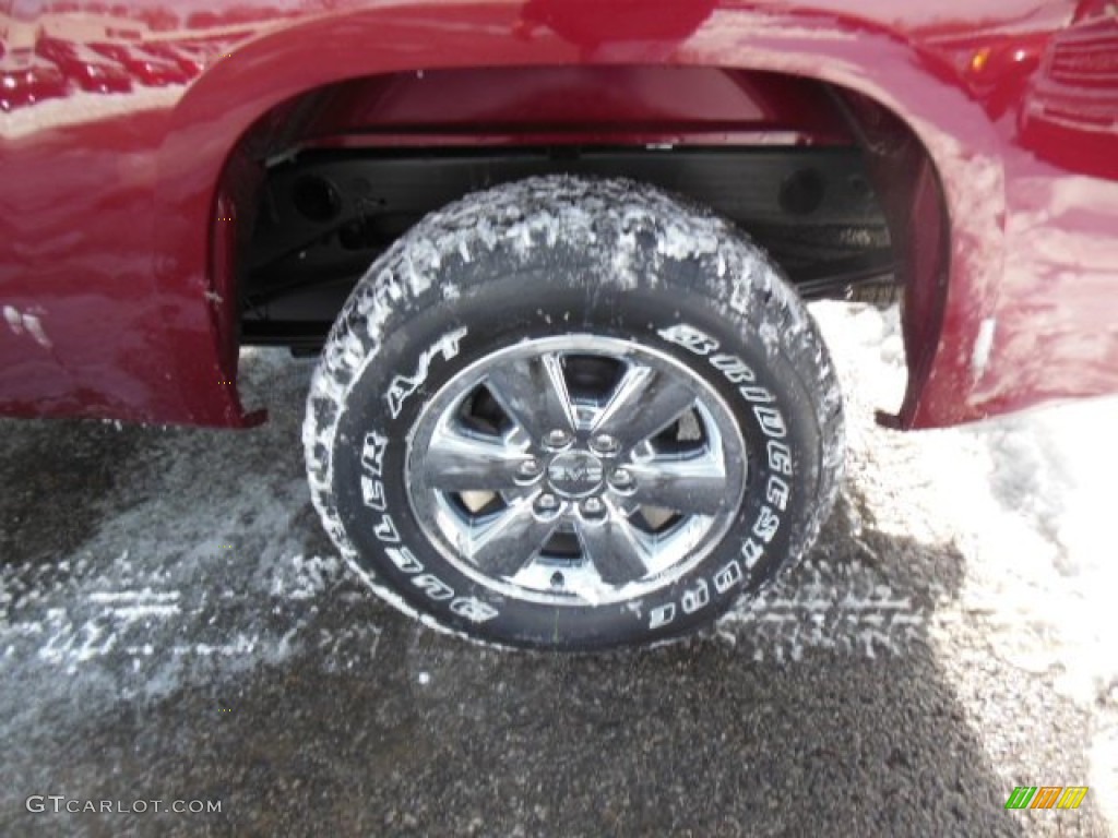 2013 Sierra 1500 SLE Extended Cab 4x4 - Sonoma Red Metallic / Ebony photo #9