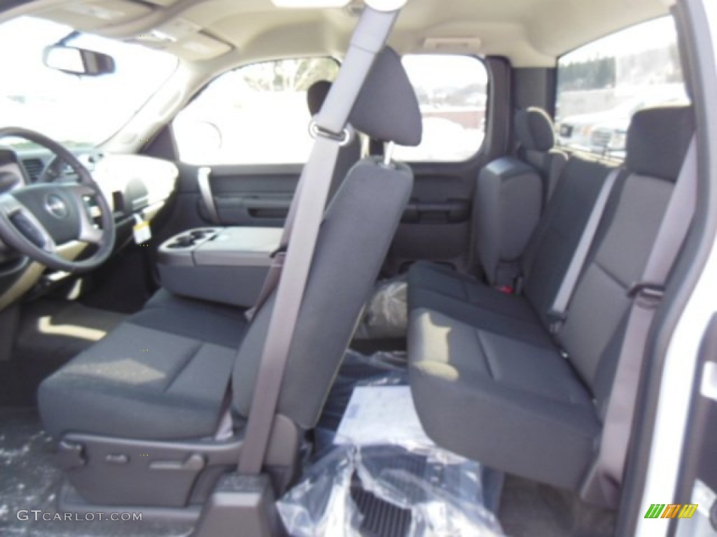 2013 Sierra 1500 SLE Extended Cab 4x4 - Summit White / Ebony photo #14