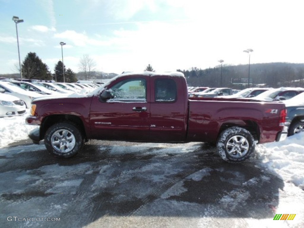 2013 Sierra 1500 SLE Extended Cab 4x4 - Sonoma Red Metallic / Ebony photo #1