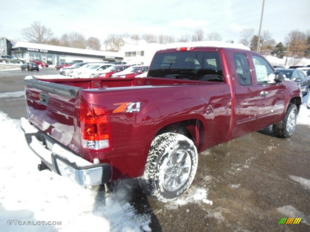 2013 Sierra 1500 SLE Extended Cab 4x4 - Sonoma Red Metallic / Ebony photo #6